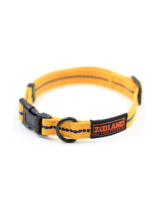 Zooland Περιλαίμιο Cotton Webbing Κίτρινο L 2.5x38-60cm
