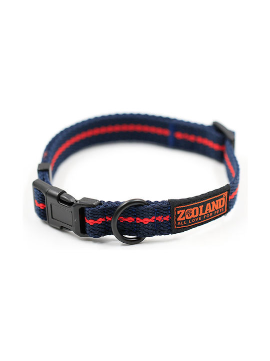 Zooland Περιλαίμιο Cotton Webbing Μπλε S 1.5x24-36cm