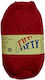 Knitting Yarn Fifty-fifty Col 27 Bordeaux 50% Wool 50% Acrylic 50g 125m 1pc