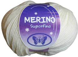 Petalouda Merino Superfine Din Lână Alb 50gr