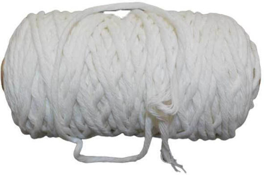 Νήμα Μακραμέ Λευκό Καρούλι 200gr Πάχους 3mm 1τεμ