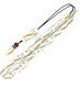 Kompologadiko Graven Camel Bone Worry Beads with 21 Beads White