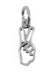 Colier Jolie Argint 925 Argint Semn de Pace Design 19 X 16 Mm 0.9 G