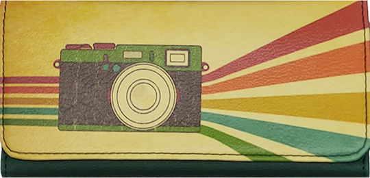 Unisex Handmade Greek Vegan Leather Eco-Friendly Tobacco Pouch with Magnetic Closure Retro Camera Design