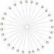 Перлени карфици 40бр 37мм Bpw40
