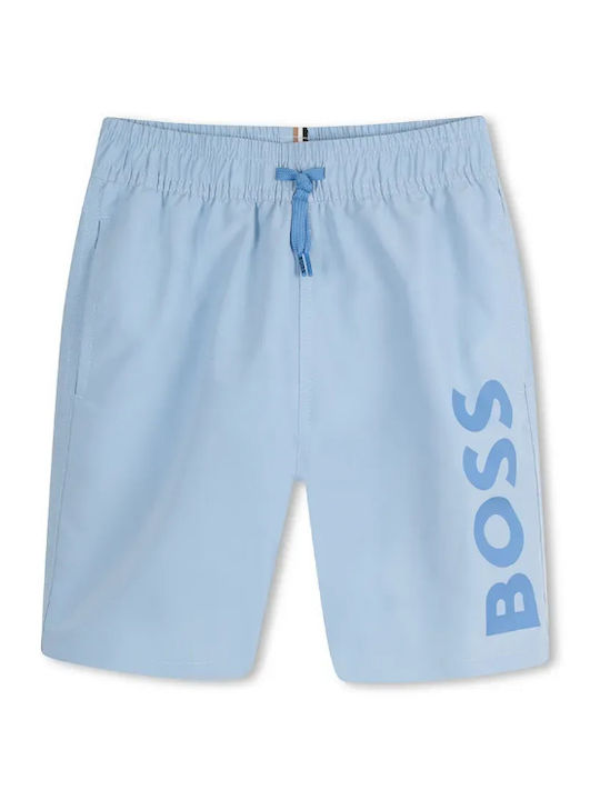 Boss Kinder Badeanzug Badeshorts Navy, Light Blue