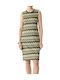 Summer Mini Knitted Khaki Dress