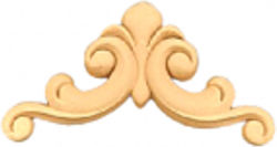 Wooden Carved Decorative Corner 13cm x 8cm