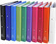 Biblioraft din carton A4, 4 inele, 40mm, 10 culori asortate