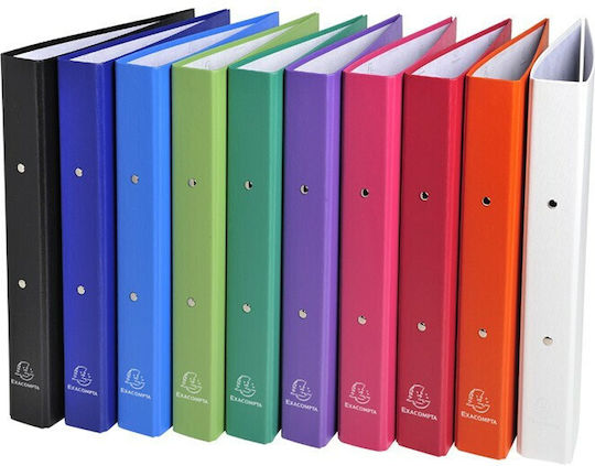 Biblioraft din carton A4, 4 inele, 40mm, 10 culori asortate