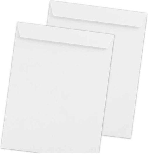 Set de plicuri autoadezive pentru corespondență, 500 bucăți, albe, A5, 90gsm, 162x229mm, pentru pliante, buletine de vot, 135303