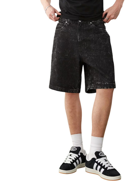Herrenshorts Black Acid Wash