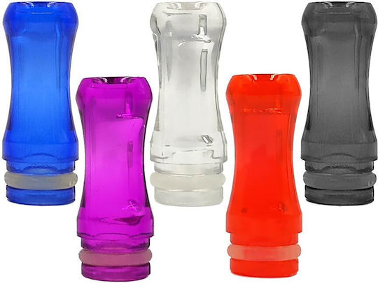 Drip Tip Plastic Crystal Round Red