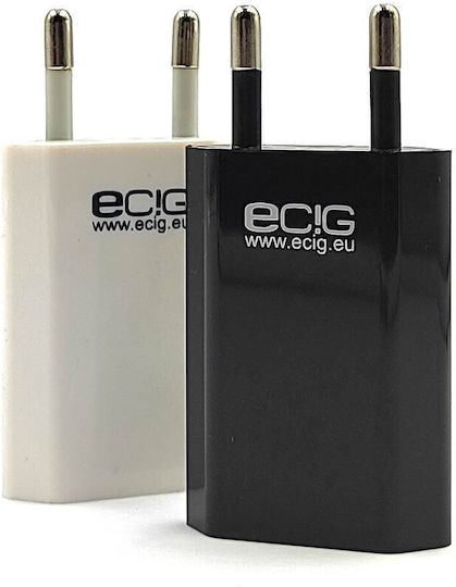 USB стенно зарядно за електронна цигара 220V 1A Черен