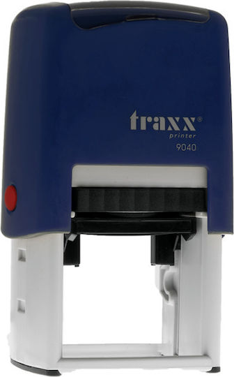 Traxx 9040 самонамастиляващ се кръгъл печат Φ40мм син