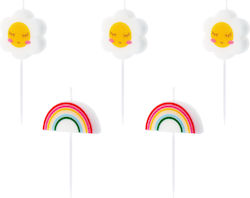 Birthday Candles Daisy Decoration 2-3 5 cm 5pcs