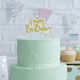 Lumânare decorativă auriu "Happy Birthday" 1 buc