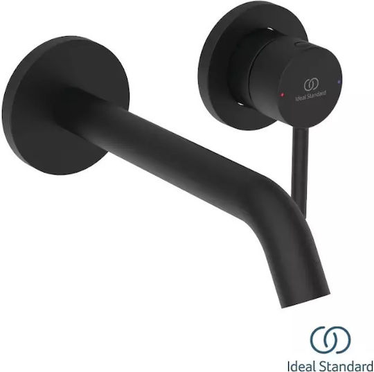 Ideal Standard Комплект смесител и чучур за вграждане за Лавабо Черен