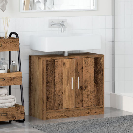 vidaXL Countertop without Sink L63xW29xH55cm Old Wood