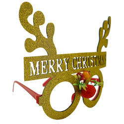 Yellow Reindeer Pattern Glasses