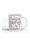 White Ceramic Festive Mug Gift Christmas "Christmas Calories Don't Count"