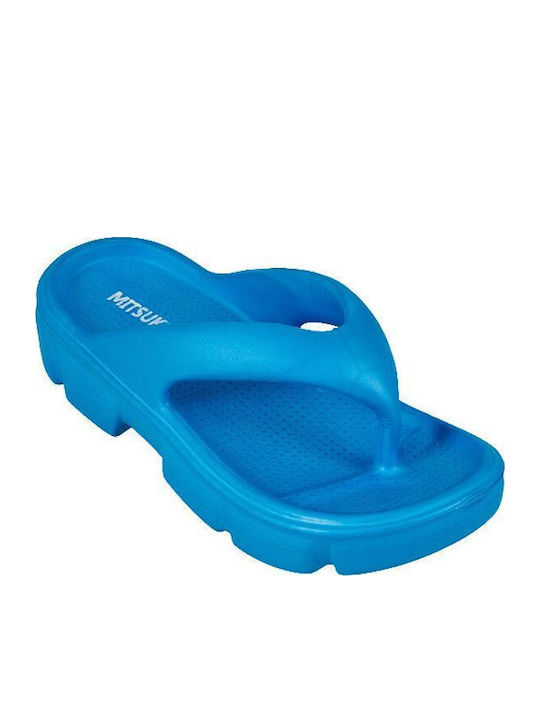 Mitsuko Women's Flip Flops Blue