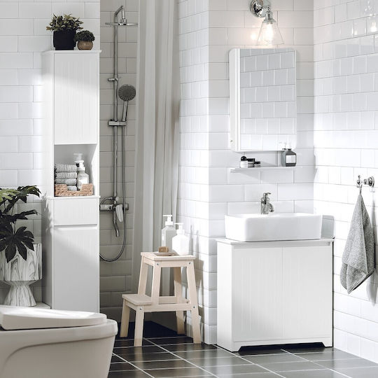SoBuy Countertop with Sink L30xW30xH60cm White