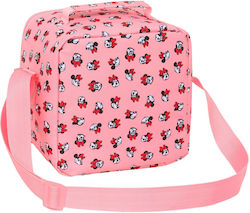 Minnie Mouse Shoulder Lunch Bag Pink 20x15x20cm