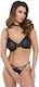 Kotek 2-teiliges Dessous-Set Schwarz Gold Tp101