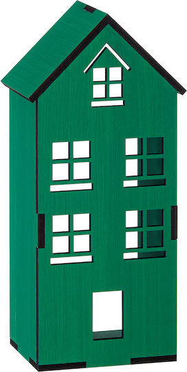 Decorative Wooden Green House 12x10x31cm M10545b-1