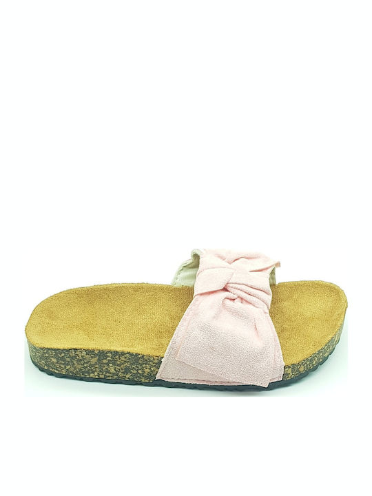 Women's Flat Sandals in Pink Color