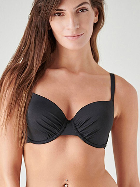 Blu4u Top Bikini Sutien Cupe C Negru