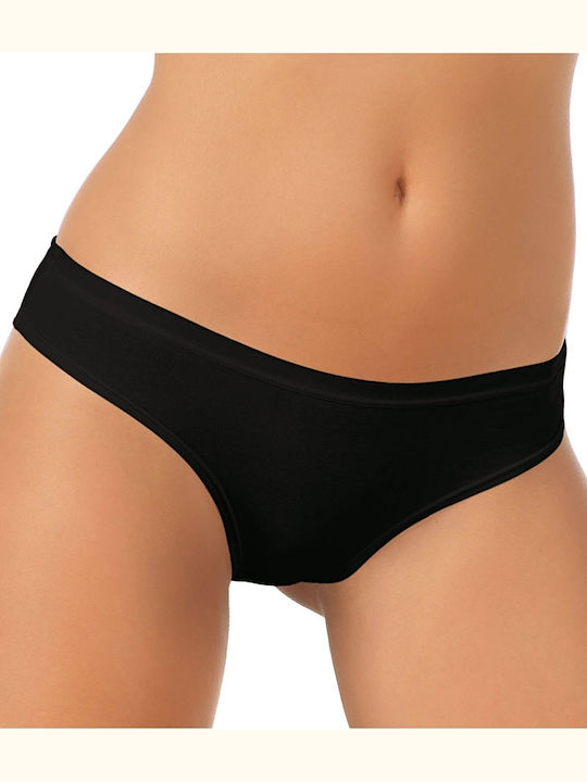 Jadea Γυναικείο String Μαύρο
