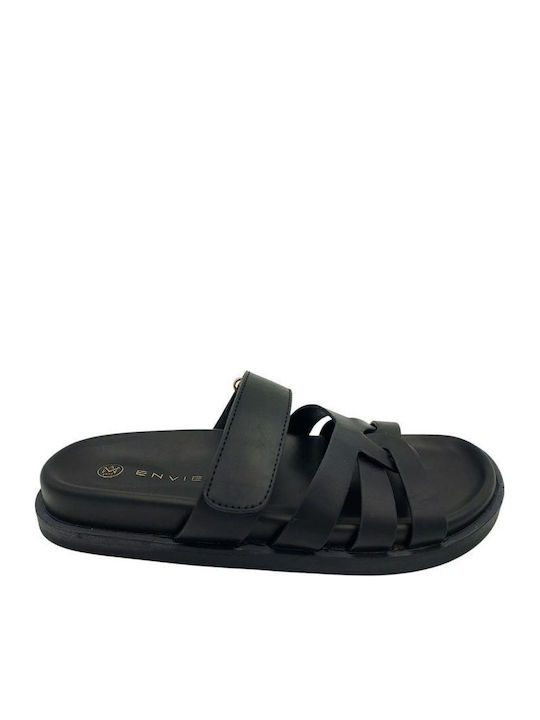 Envie Shoes Γυναικεία Ανατομικά Σανδάλια Μαύρα