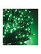 100 Lights LED 4.95m. Green in String 1pcs