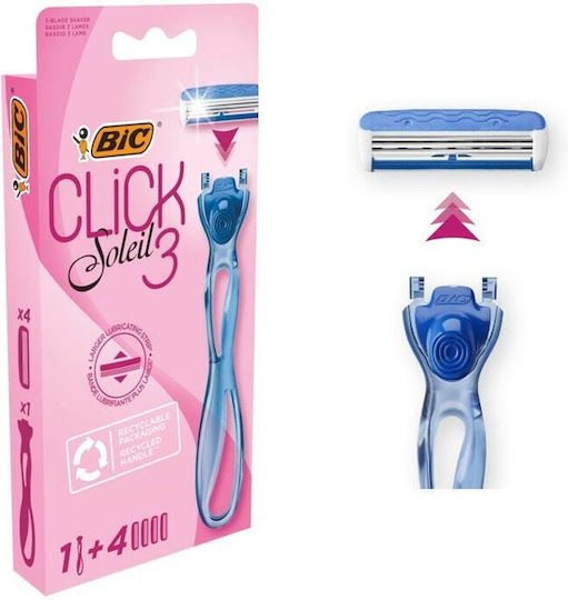 BIC Ξυραφάκι Σώματος με Ανταλλακτική Κεφαλή 3 Λεπίδων