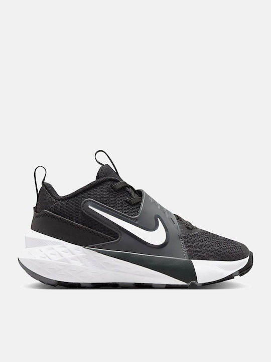 Court Team Hustle D 12 Kids Sports Shoes Basketball with Laces Black