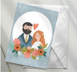 Handmade Greeting Card Envelope Wedding 9x11.5 J.o Creations