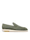 Suede Ανδρικά Loafers σε Πράσινο Χρώμα