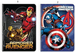 Avengers Spiral Ruled Notebook B5 60 Paper Sheets Avengers Spiral Ruled Notebook B5 60 Paper Sheets