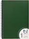 Big Spiral Caiet Cu dungi A4 35 de Foi Verde 1buc