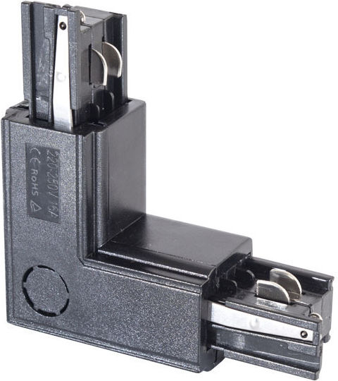 Eurolamp Track Connector for Lighting Fixtures Black 145-59144