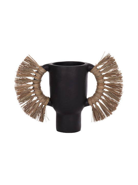HomeMarkt Decorative Vase Alica Black 64x22x38cm