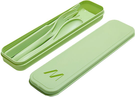 Muitomas Travel Cutlery Set Green 3 Pieces