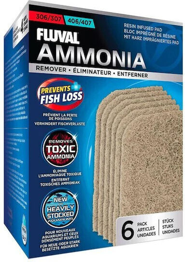 Fluval Ammonia Foam 306/307 406/407 6 Pieces