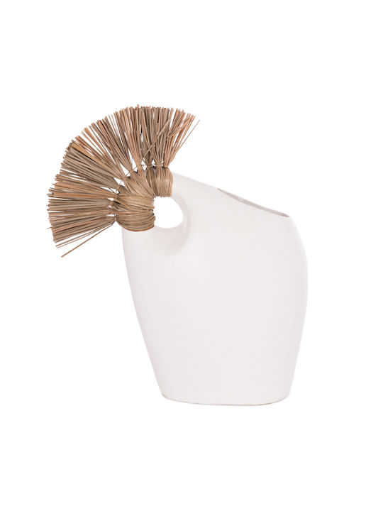HomeMarkt Decorative Number Alica2 made of Ceramic Material 44x18x50cm 1pcs