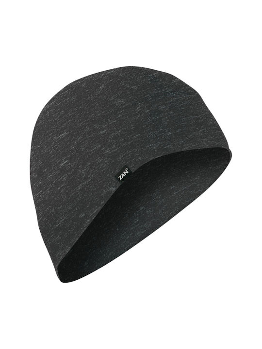 Капак за глава за ездач Zan Headgear Beanie тъмно сив хедър еластан полиестер универсален размер