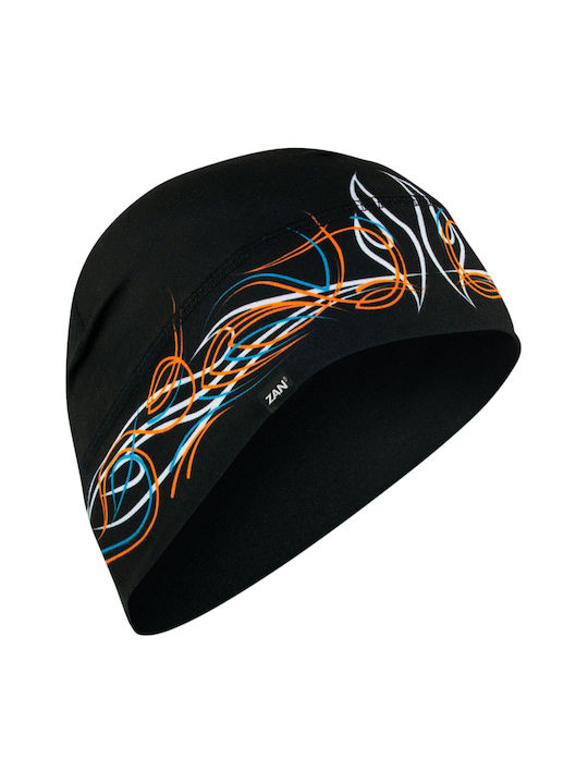 Rider Head Cover Zan Headgear Beanie Pinstripe Flame Elastane Polyester Multicolor One Size