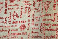 Ύφασμα Τσουβάλι Christmas Make A Wish Μπεζ 5 M Μπεζ