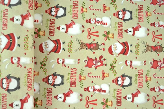 Polyester-Baumwollstoff Weihnachtsfest Beige 5 m Beige